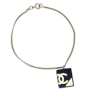 Chanel Vintage Rue Cambon Chain Charm Metal Gold Gold_Plated Bracelet Jewelry